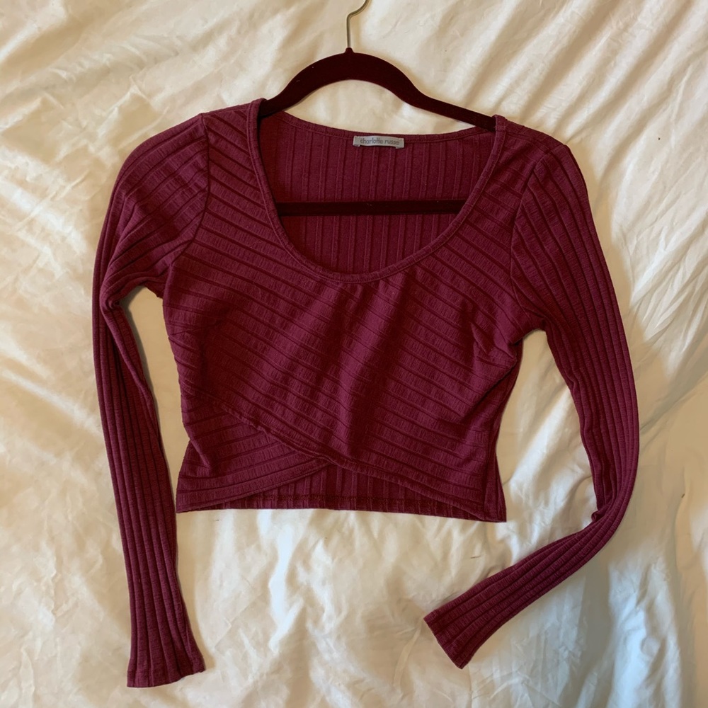 [ charlotte russe ] • long sleeve crop top